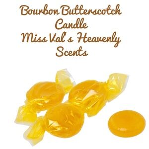 Bourbon Butterscotch Candle Handmade Miss Val’s Heavenly Scent